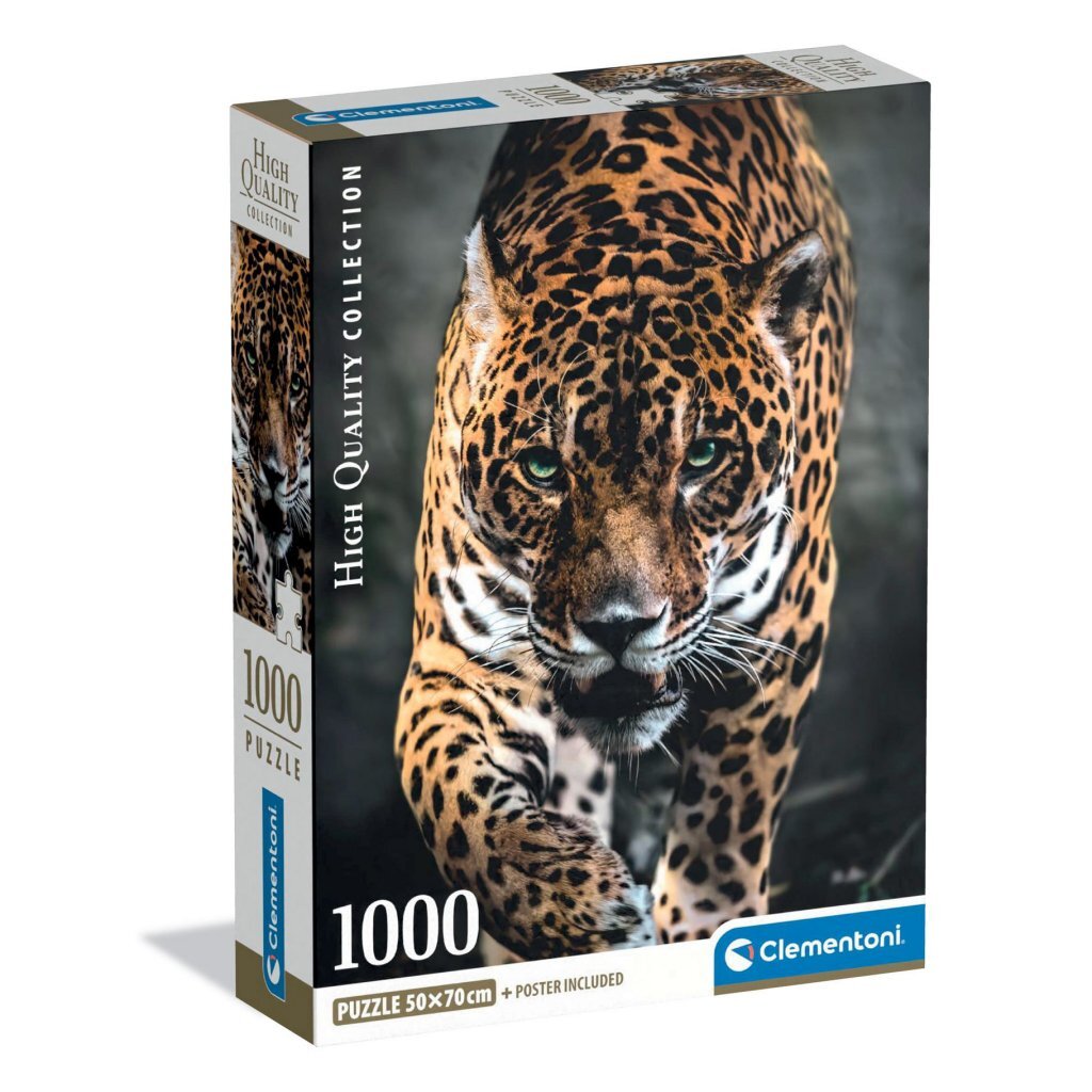 Clementoni Vysokokvalitné puzzle Jaguár 1000 dielikov + plagát