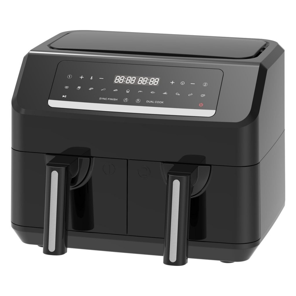 Emerio AF-130376.1 Dvojitá teplovzdušná fritéza 2x3,6 l 2400 W čierna