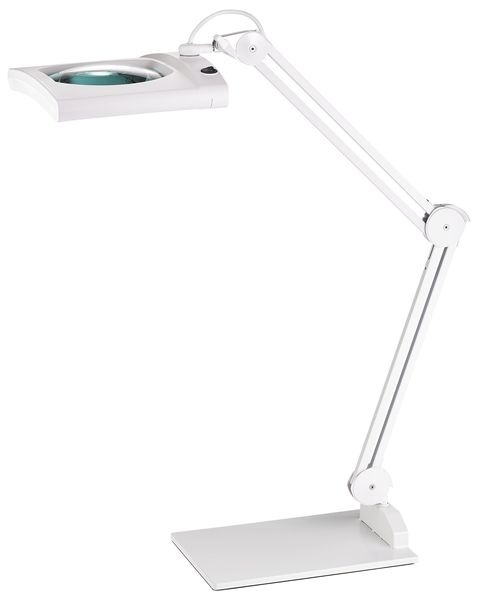 Stolová lampa Alco AL-9226 s lupou, LED, biela, 12,4 W, 62 LED diód