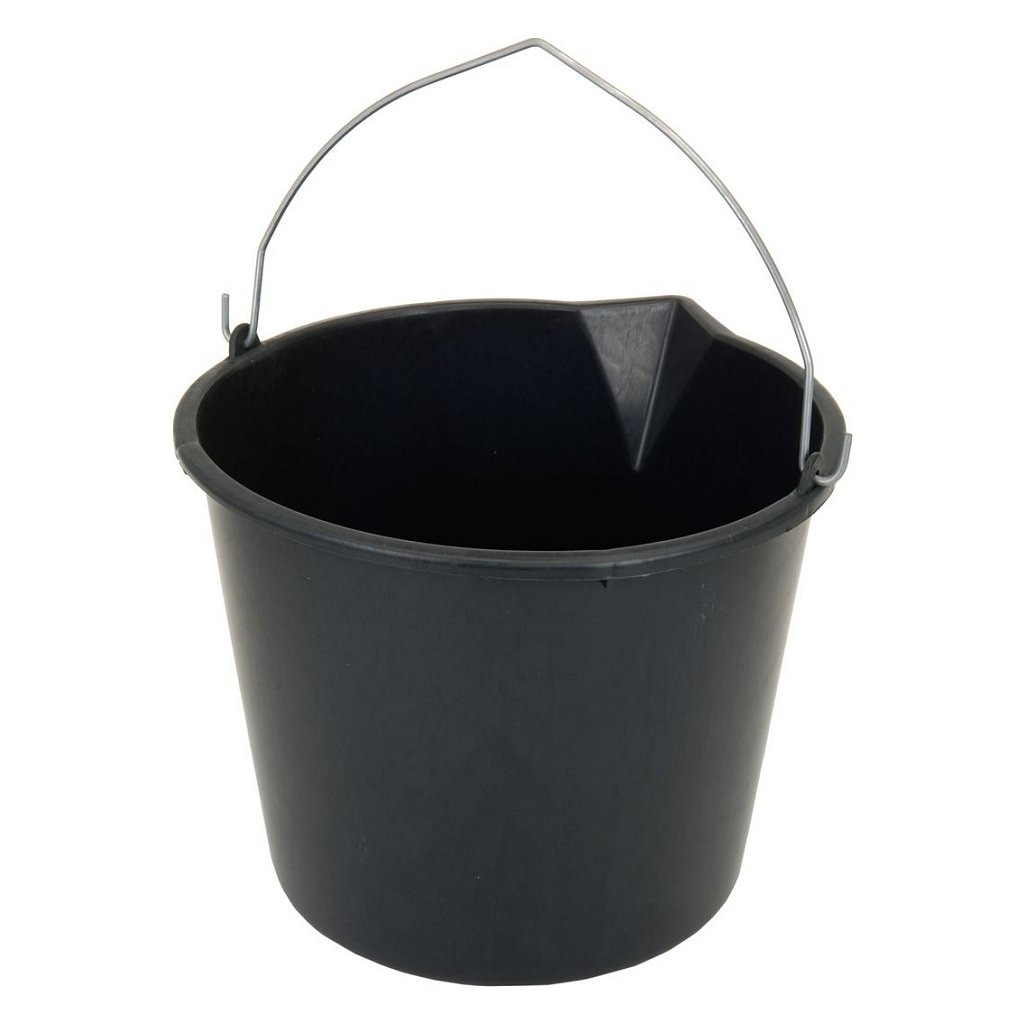 Vedro s výlevkou 12 litrov čierne