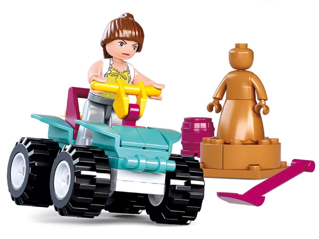 Sluban M38-B0599 Dievčenská plážová štvorkolka Dream Beach, 54-dielna