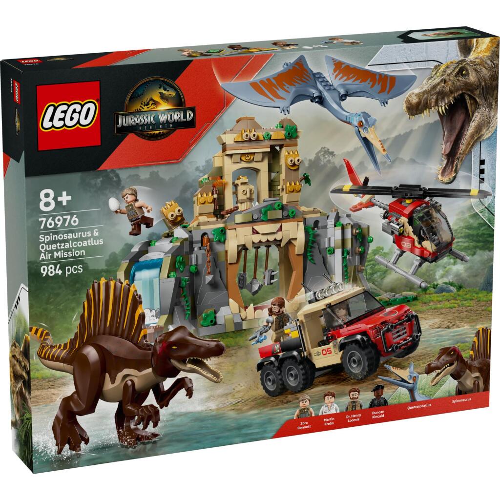 Lego Jurský svet 76976 Letecká misia Spinosaura a Quetzalcoatla