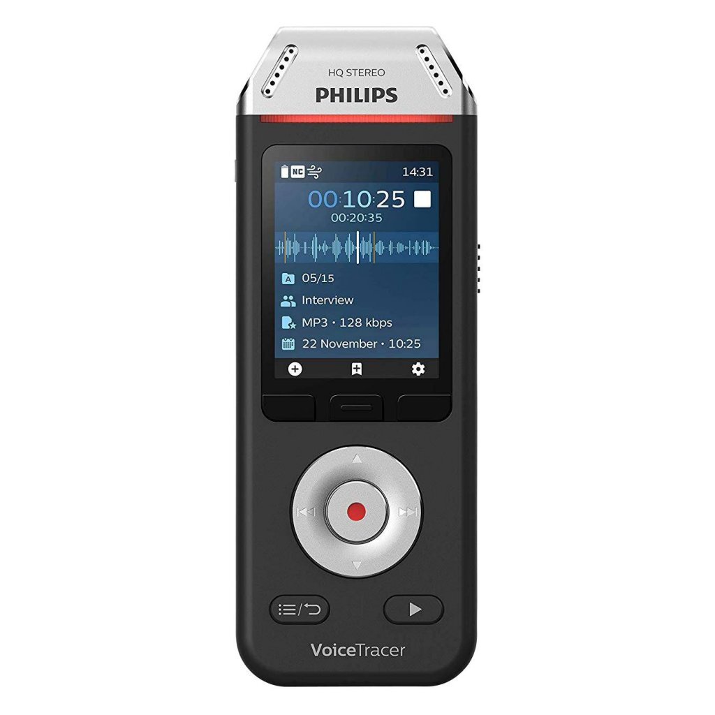 Philips DVT2110 VoiceTracer audio rekordér čierny/strieborný
