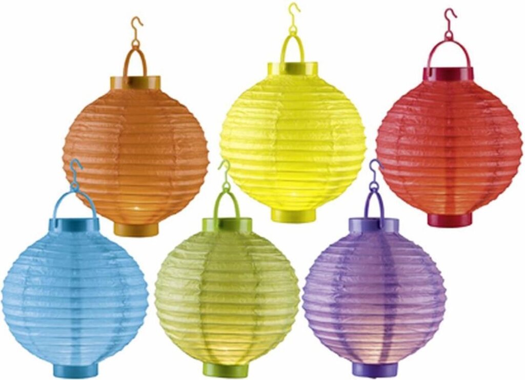 Papierový lampáš s rebrovaným bezdrôtovým osvetlením