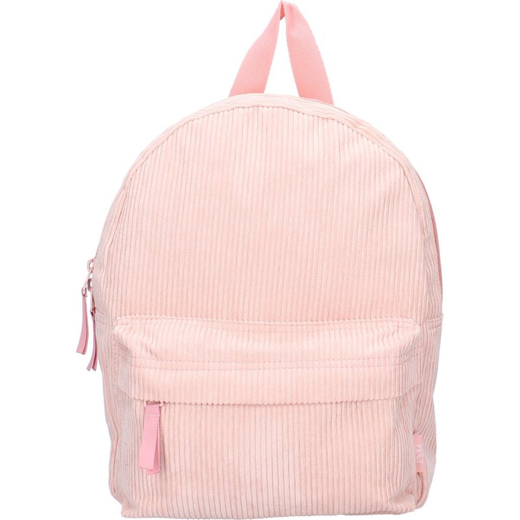 Zábavný ruksak Run Around 30x25x11 cm, rebrovaná látka/jemne ružová