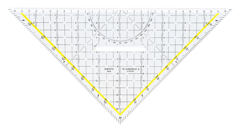 Aristo AR-1648/2 kresliaci trojuholník 32,5 cm s rukoväťou