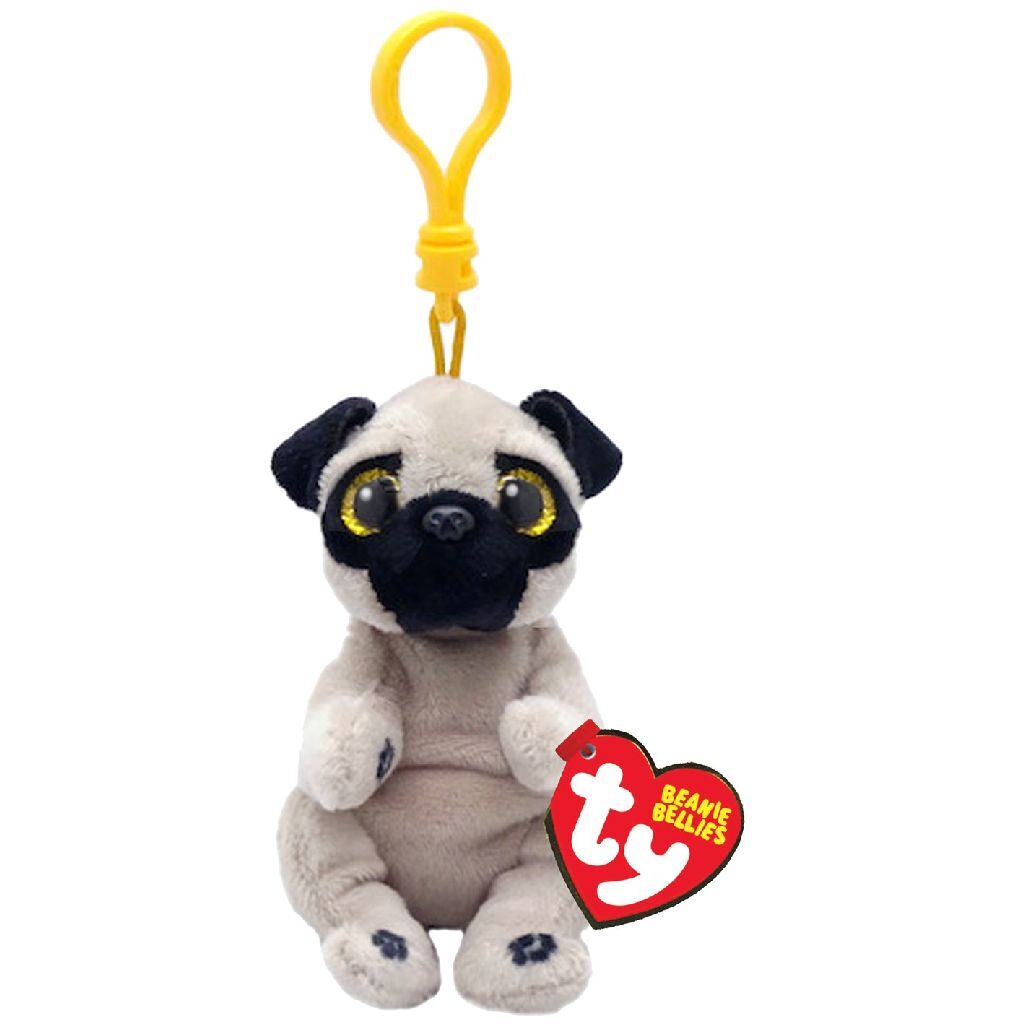 TY Beanie Babies plyšová hračka s klipom na bruško psík Izzy 10 cm