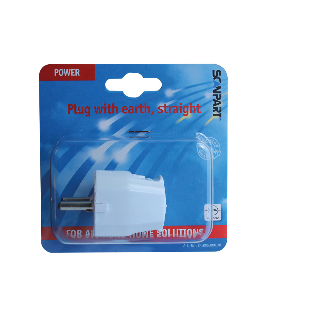 Scanpart 2480500010 E514 Zástrčka a RA rovná biela