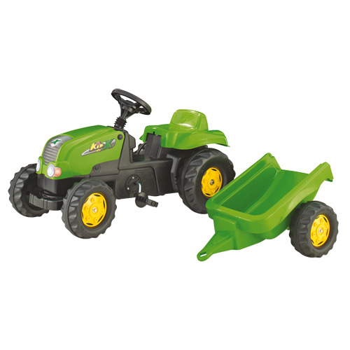 Rolly Toys 012169 Šľapací traktor RollyKid-X + príves