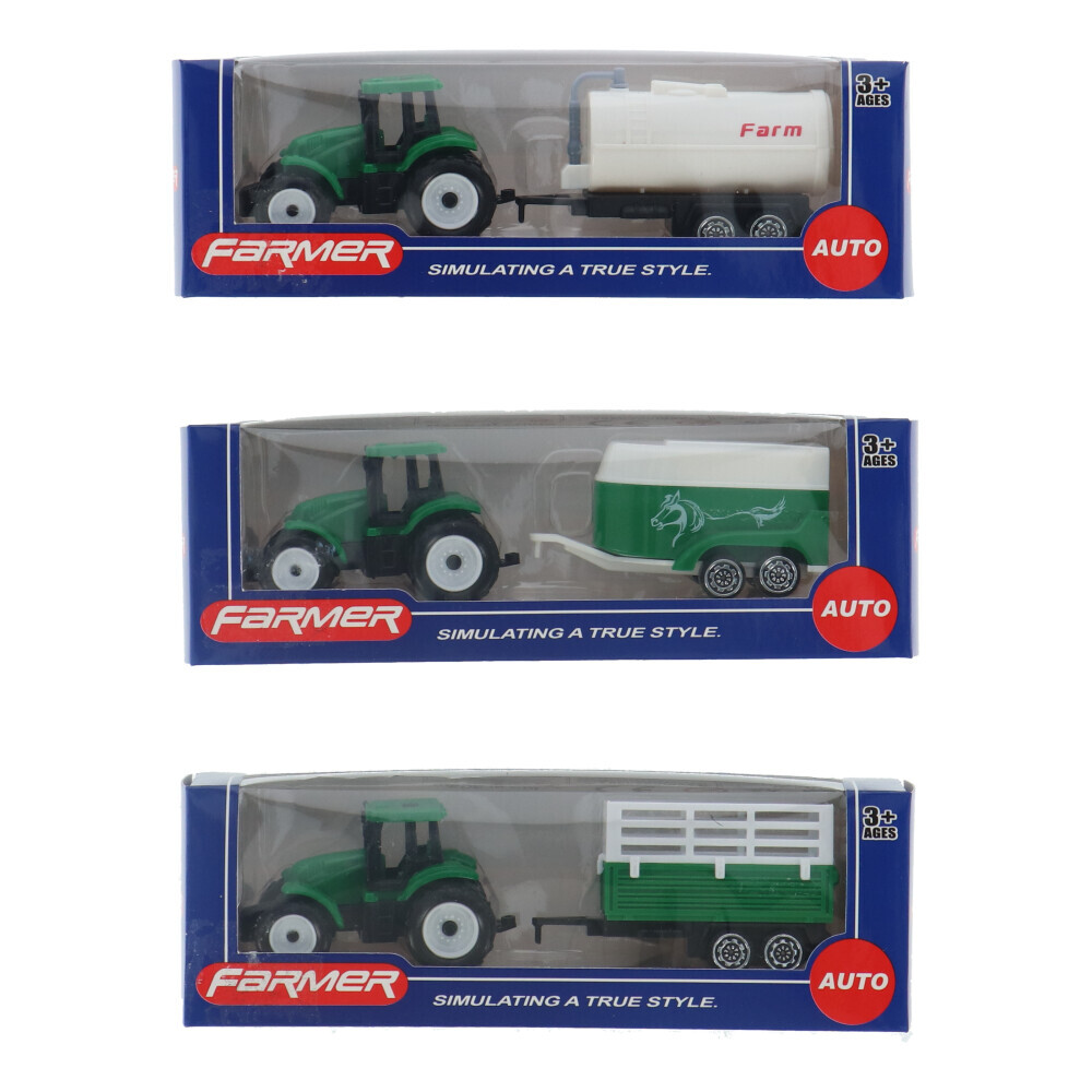 Sortiment traktorov s prívesmi