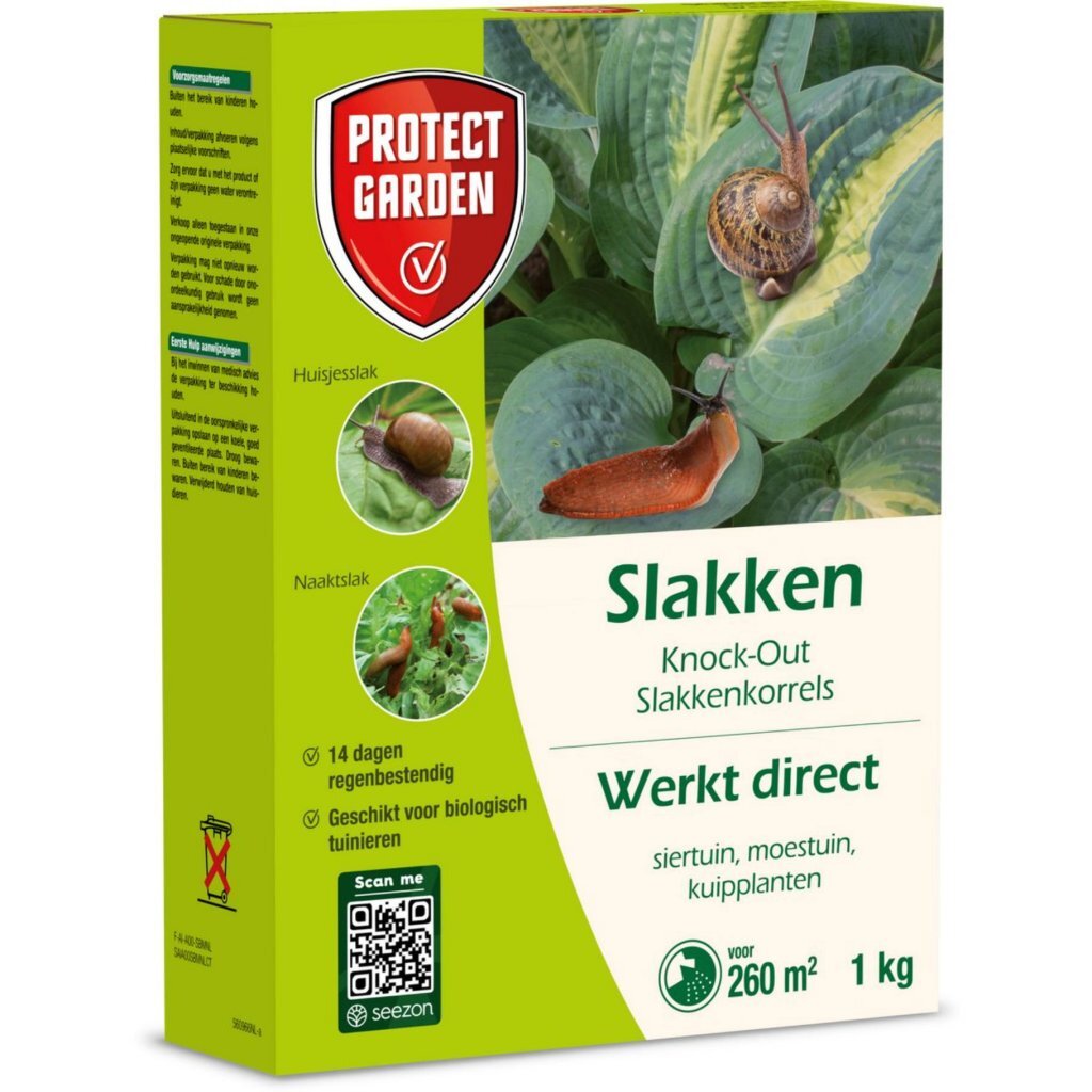 Pelety proti slimákom Protect Garden Knock-Out 1 kg