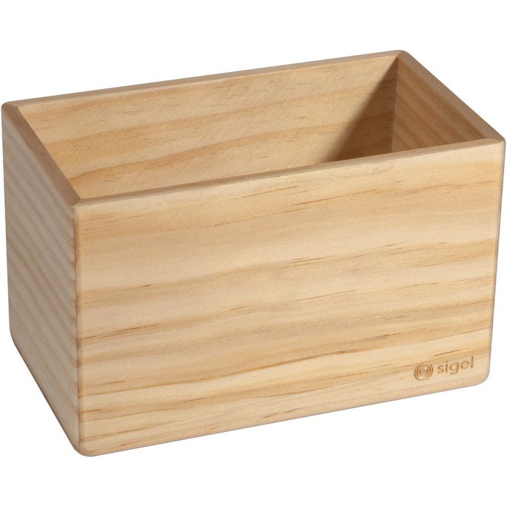 Úložný box Sigel SI-BA401 z borovicového dreva, magnetický, 13x8x7,5 cm, prírodná farba