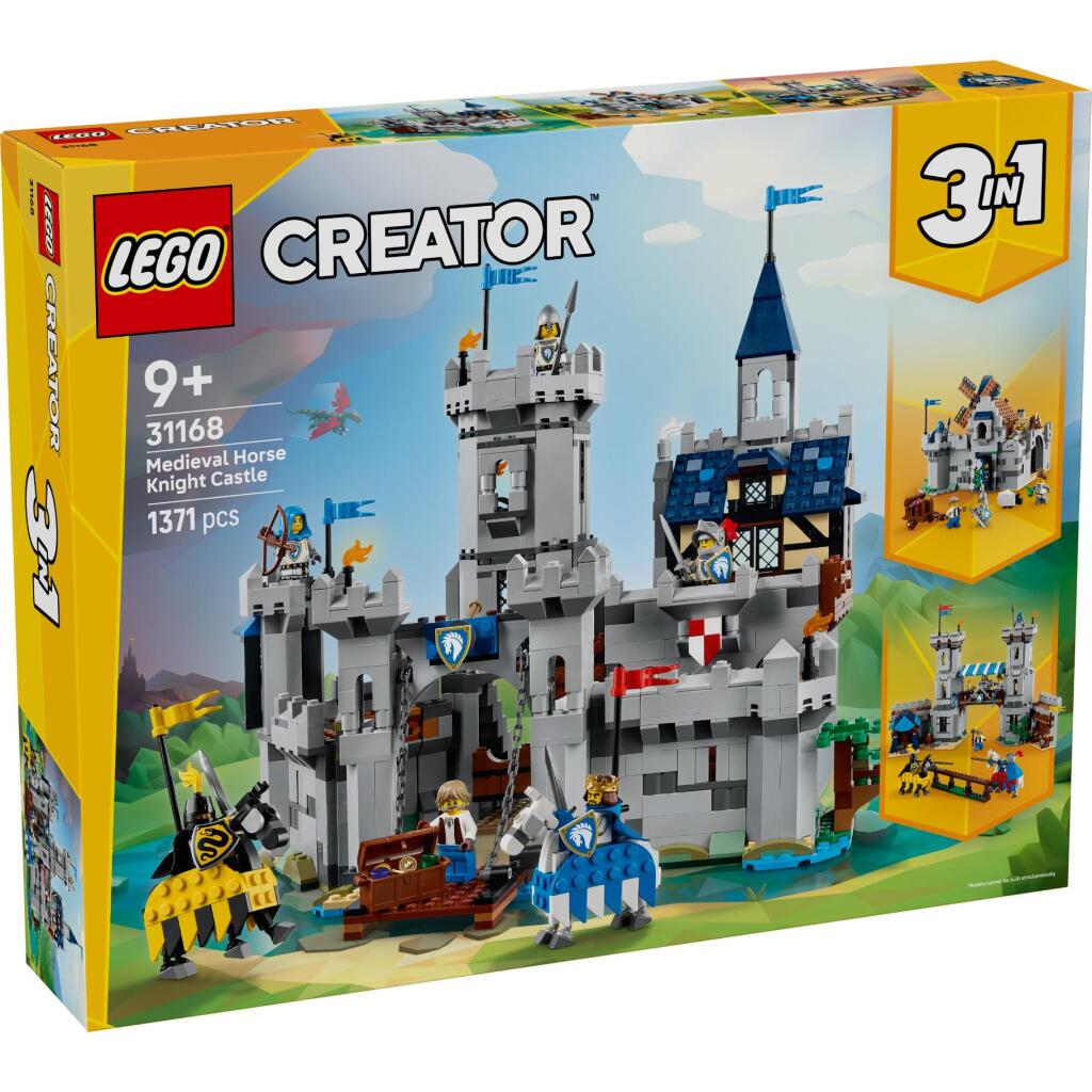 Lego Creator 31168 Stredoveký hrad 3 v 1 s rytiermi na koňoch