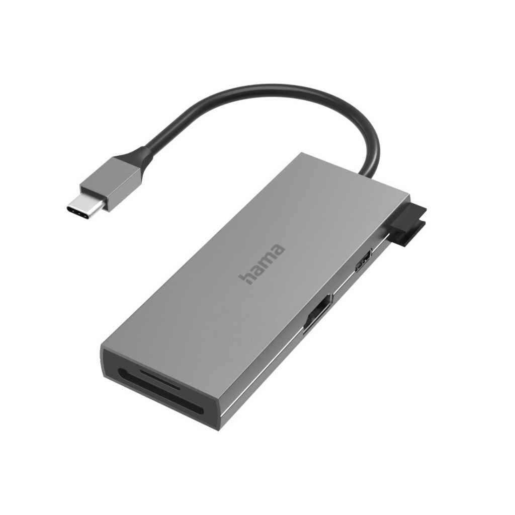 Hama USB-C Hub multiportový 6-portový 2x USB-A USB-C HDMI a SD MicroSD