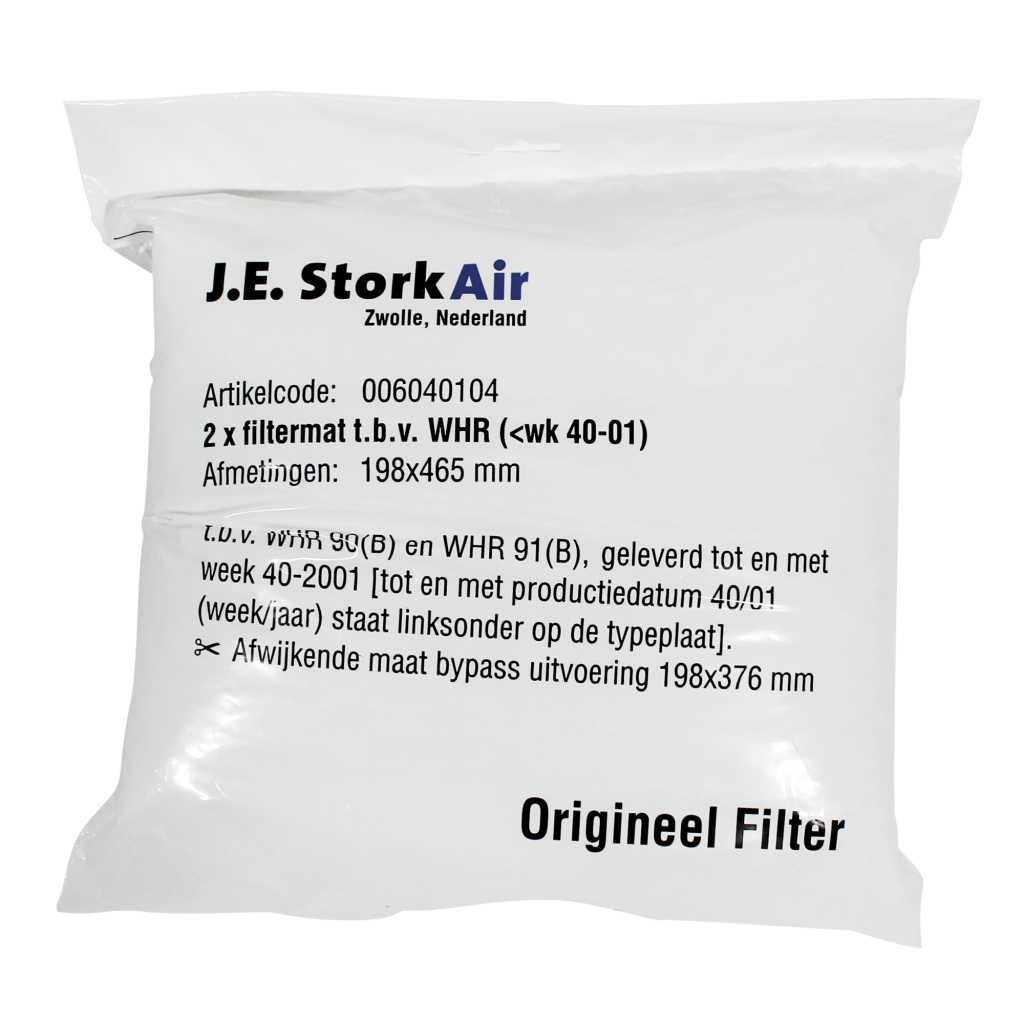 JE StorkAir Storkair Filter Mat Whr90/91
