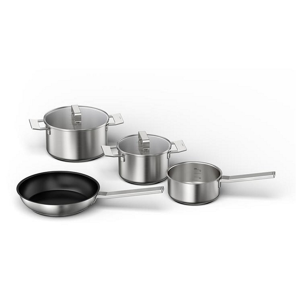 Siemens HZ9SE040 4-dielna sada panvíc z nehrdzavejúcej ocele