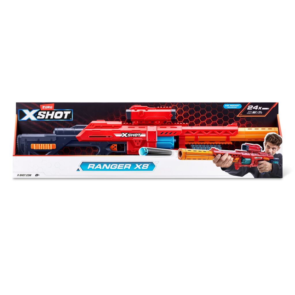 Blaster Zuru X-Shot Excel Ranger X8 + 24 šípok
