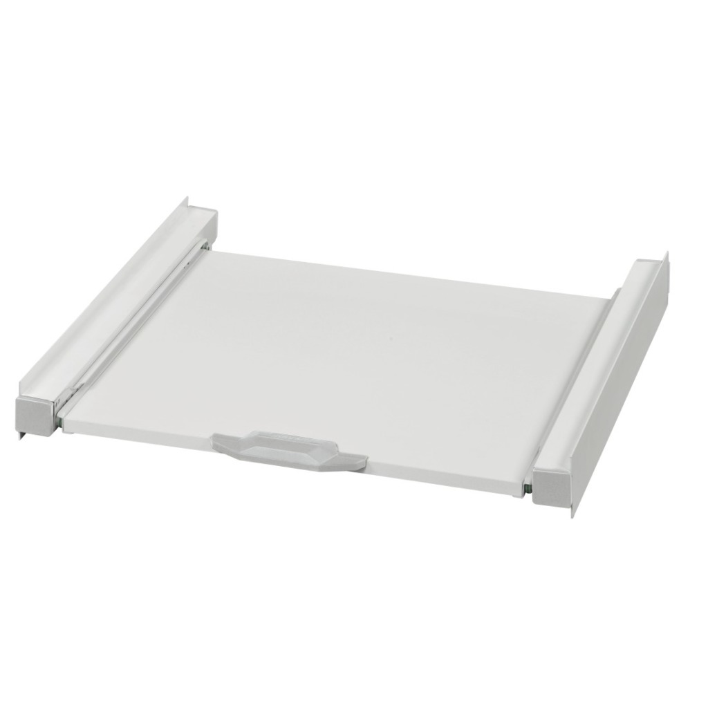 Výsuvná pracovná doska Xavax medzi práčku a sušičku