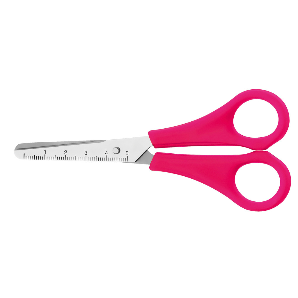 Detské nožnice Westcott s okrúhlym hrotom, ružové