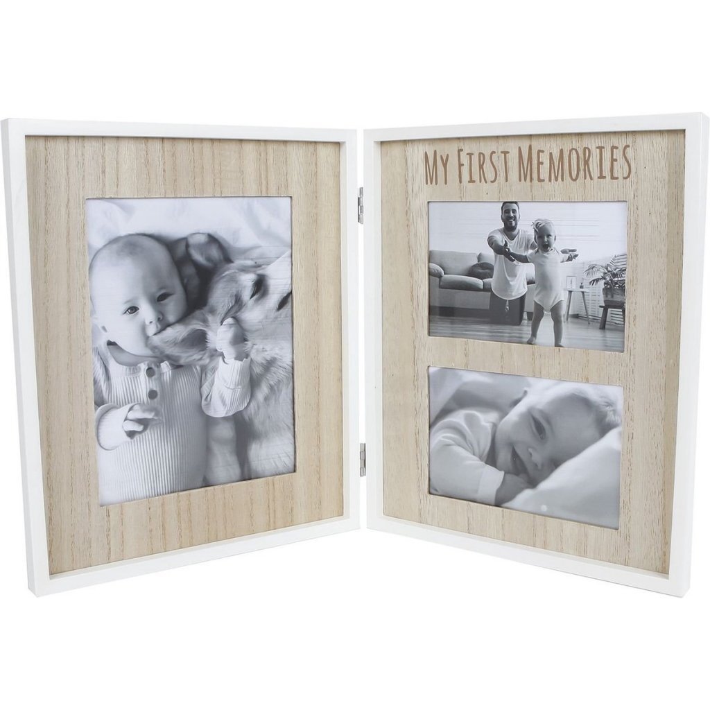 Fotorámik Môj prvý rok 47x28x30 cm Biely/Drevo