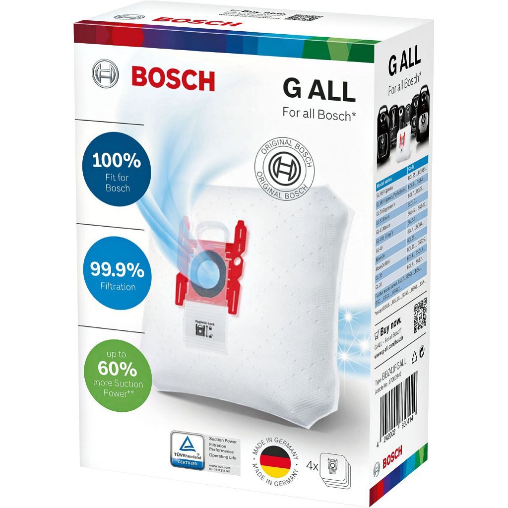 Vrecko na prach Bosch BBZ41F G ALL Powerpro, 4 kusy