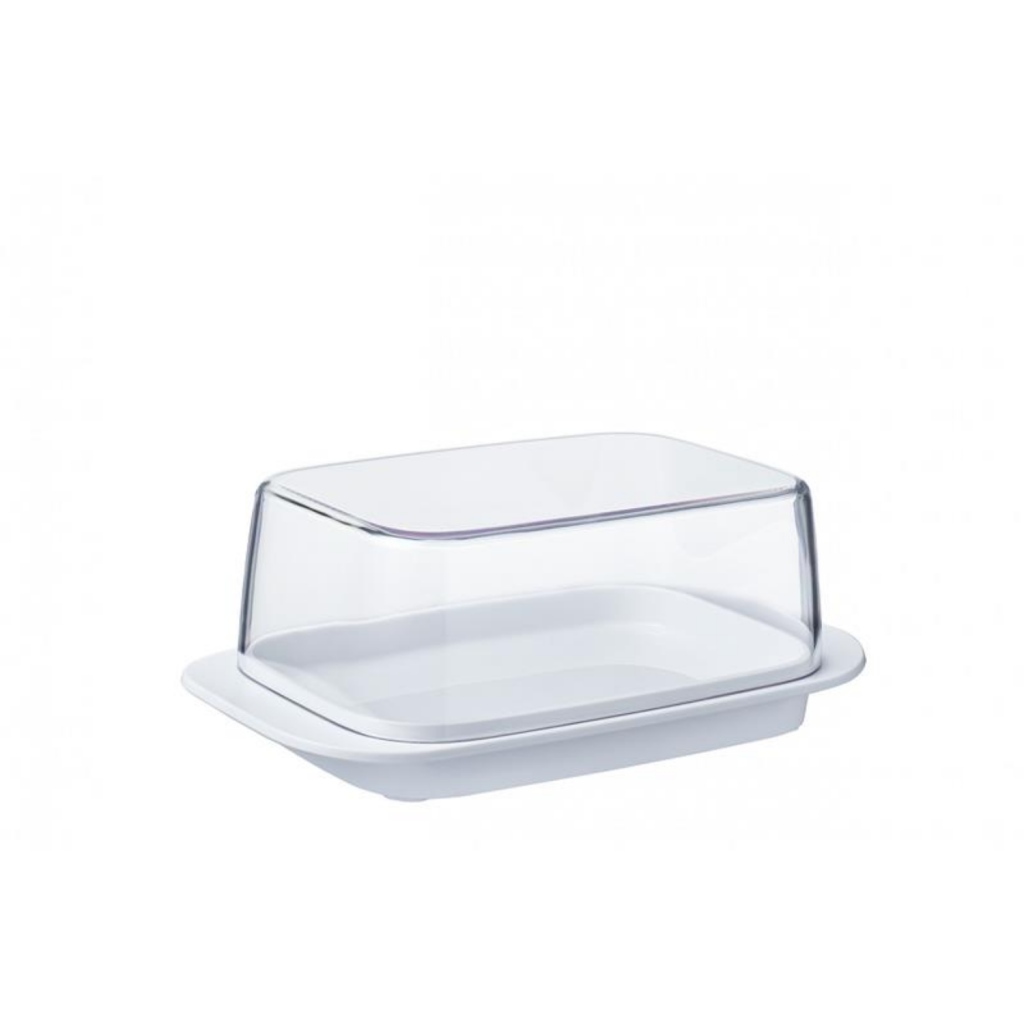 Miska na maslo Mepal biela/priehľadná