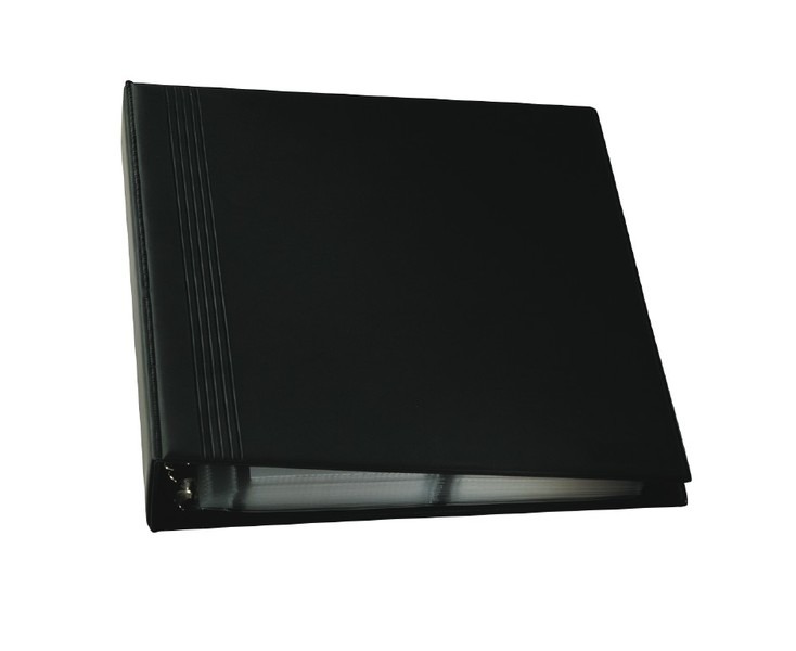 Priečinok na vizitky Sigel SI-VZ301, čierny, A4, na 400 vizitiek do formátu 90x58 mm