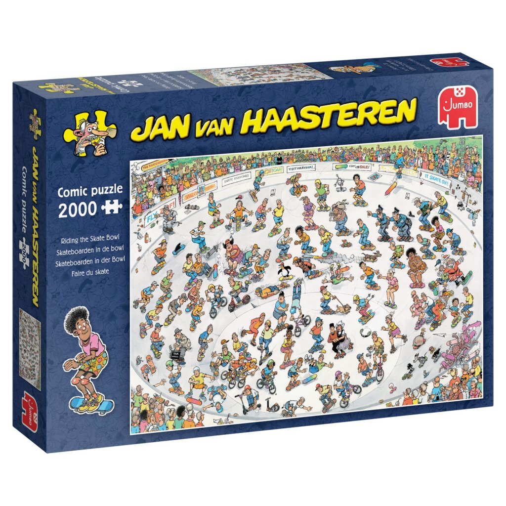 Jumbo Jan Van Haasteren Puzzle Skateboarding In The Bowl 2000 kusov