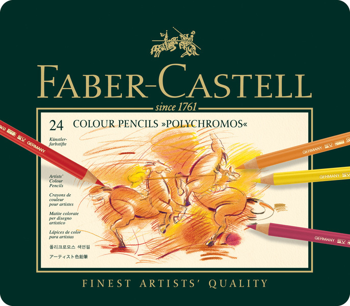 Farebné ceruzky Faber Castell FC-110024 Polychromos, 24 kusov