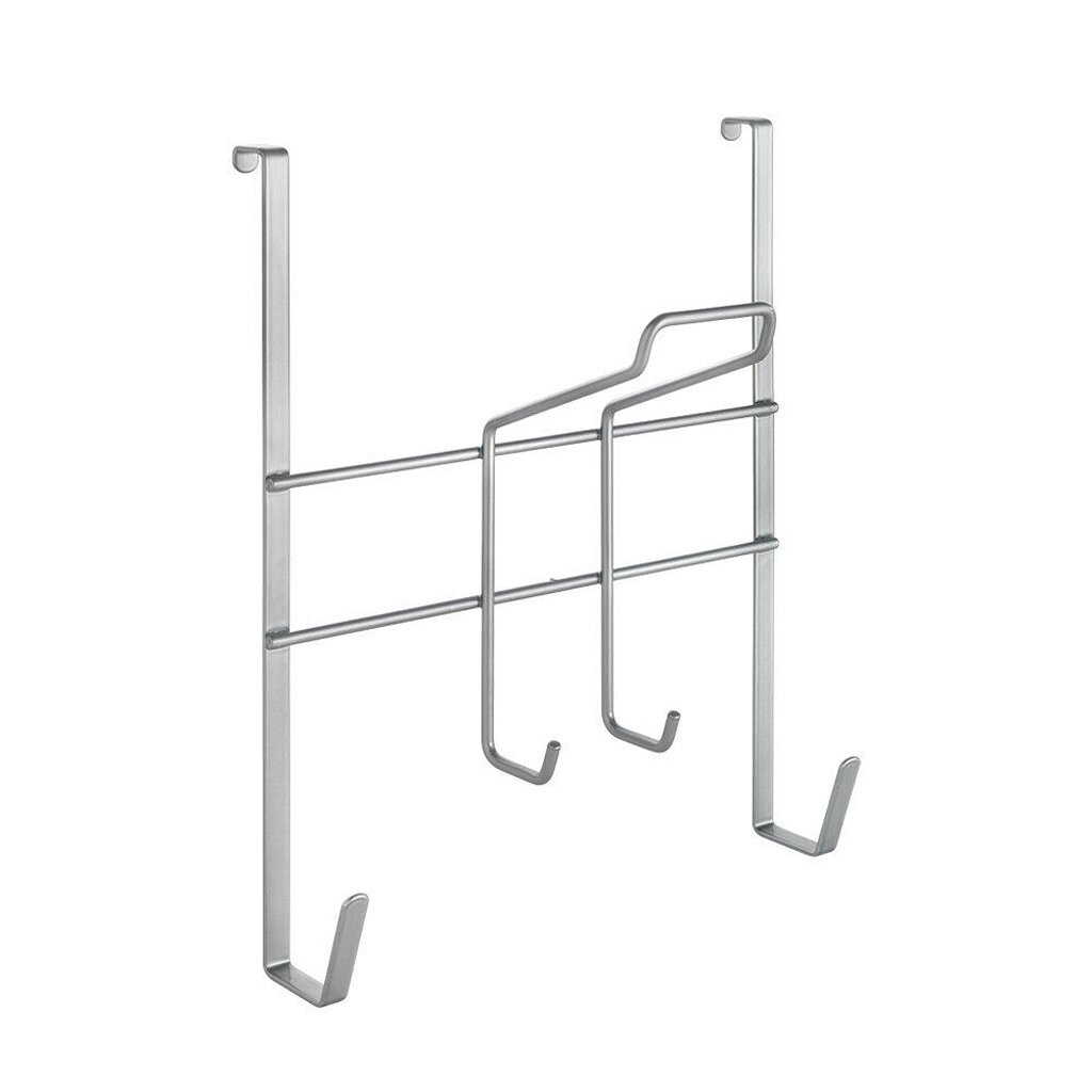 Držiak na žehliacu súpravu Metaltex na dvere, strieborný, 28x12x28 cm