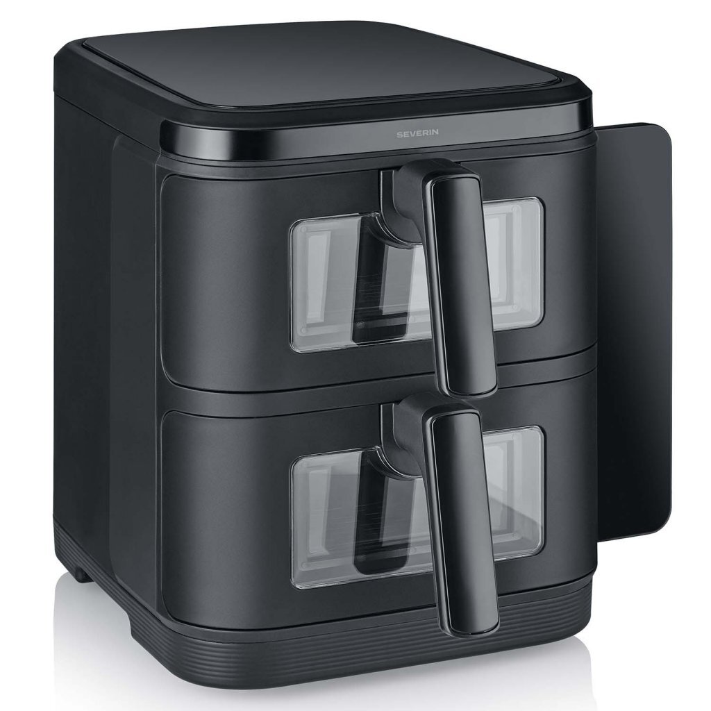 Severin S-Fry Duo Stack teplovzdušná fritéza 2x5,5 l 2800 W čierna