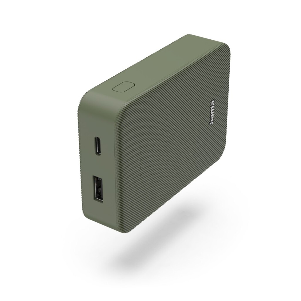 Hama Power Pack Color 10 10000mAh 2 výstupy: USB-C USB-A zelená