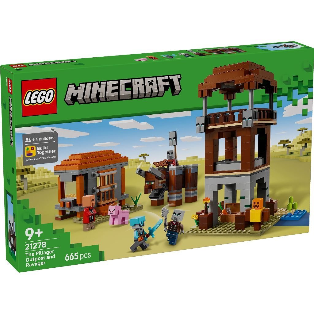 Lego Minecraft 21278 Základňa a torpédoborec nájazdníkov