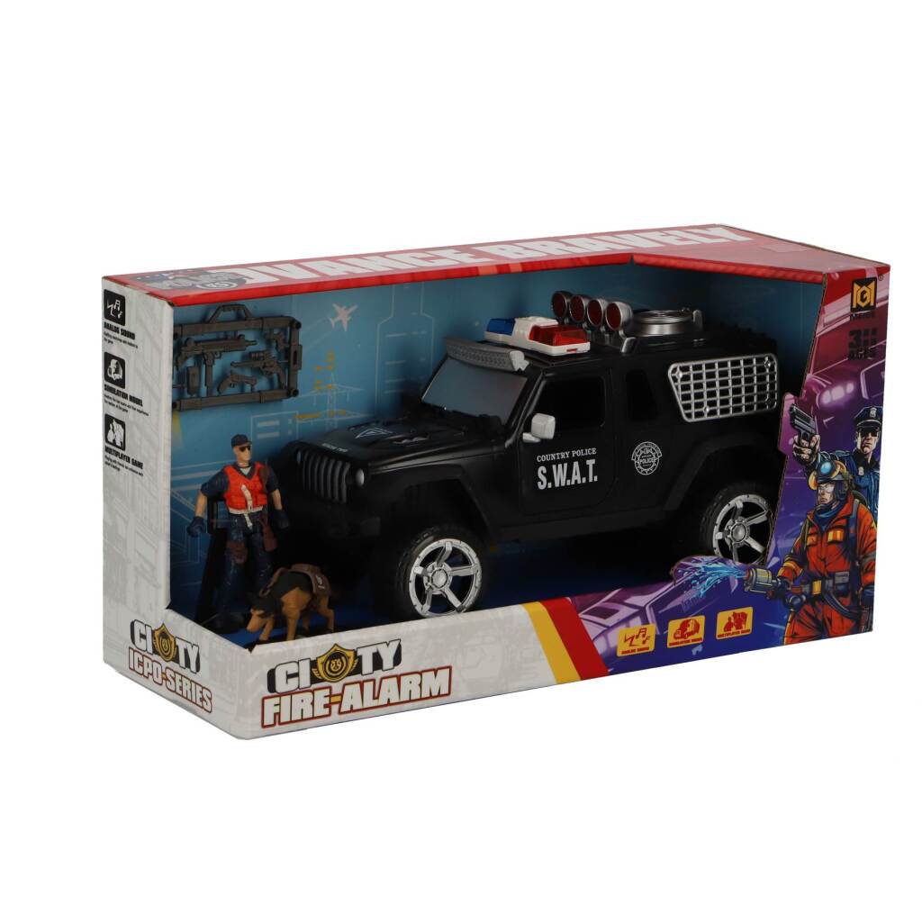 Herná sada policajné auto + svetlo a zvuk