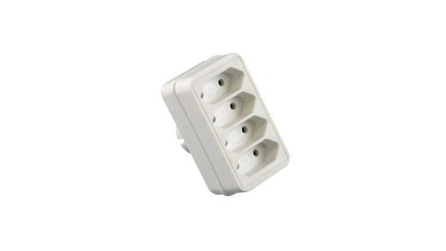 VB 61049 Euro rozdvojovacia zástrčka, 4-cestná