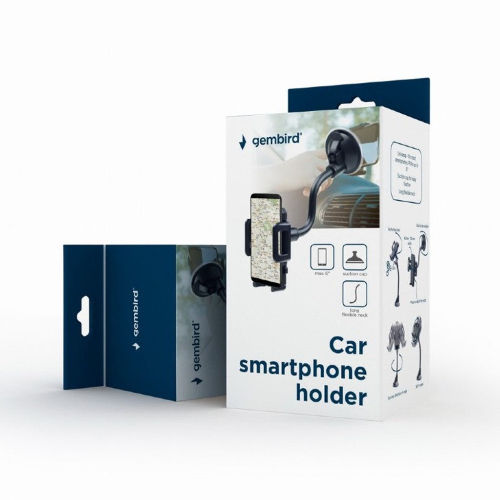 Držiak na mobilný telefón Gembird Gmb do okna 55-80 mm