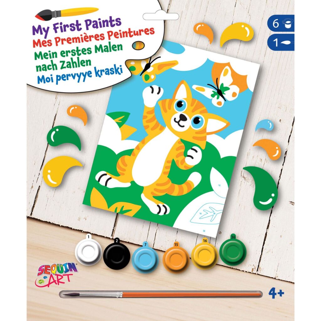 Flitrované umenie Maľovanie podľa čísel Mačka