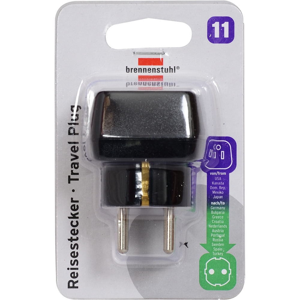 Cestovná zástrčka Brennerstuhl America uzemnená US>NL
