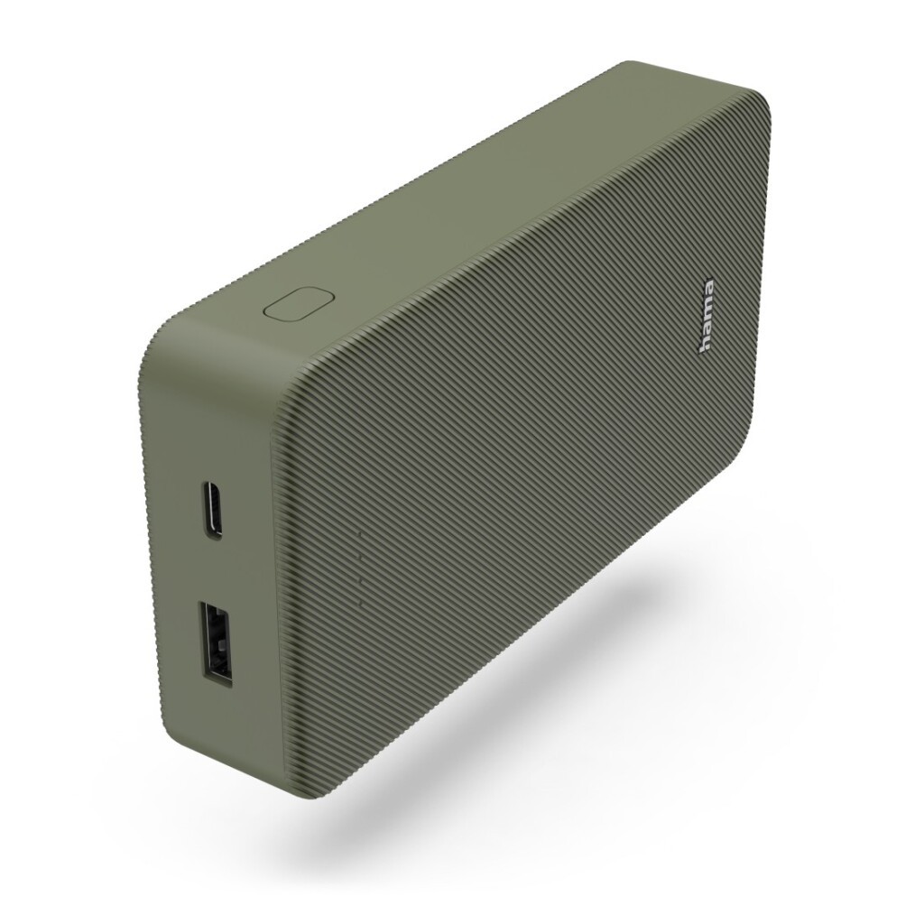 Hama Power Pack Color 20 20000mAh 2 výstupy: USB-C USB-A zelená