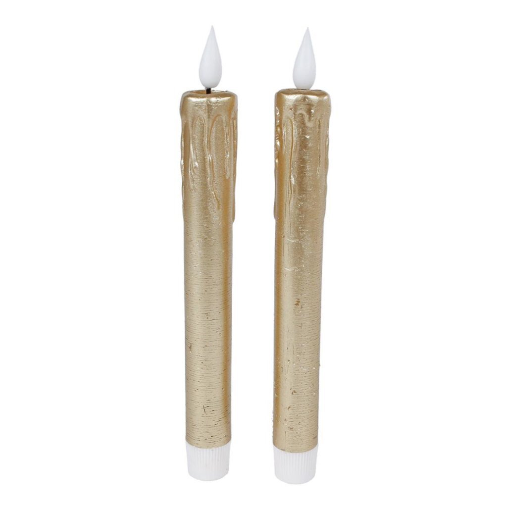 LED sviečky + diaľkové ovládanie 2 kusy zlaté