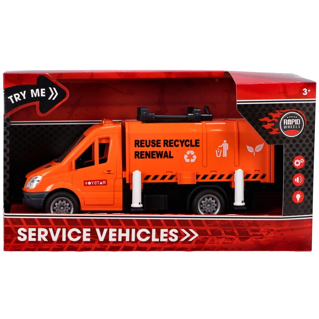 Smetiarske auto Rapid Wheels + svetlo a zvuk