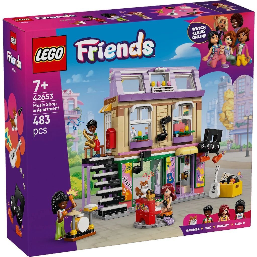 Lego Friends 42653 Hudobný obchod a byt