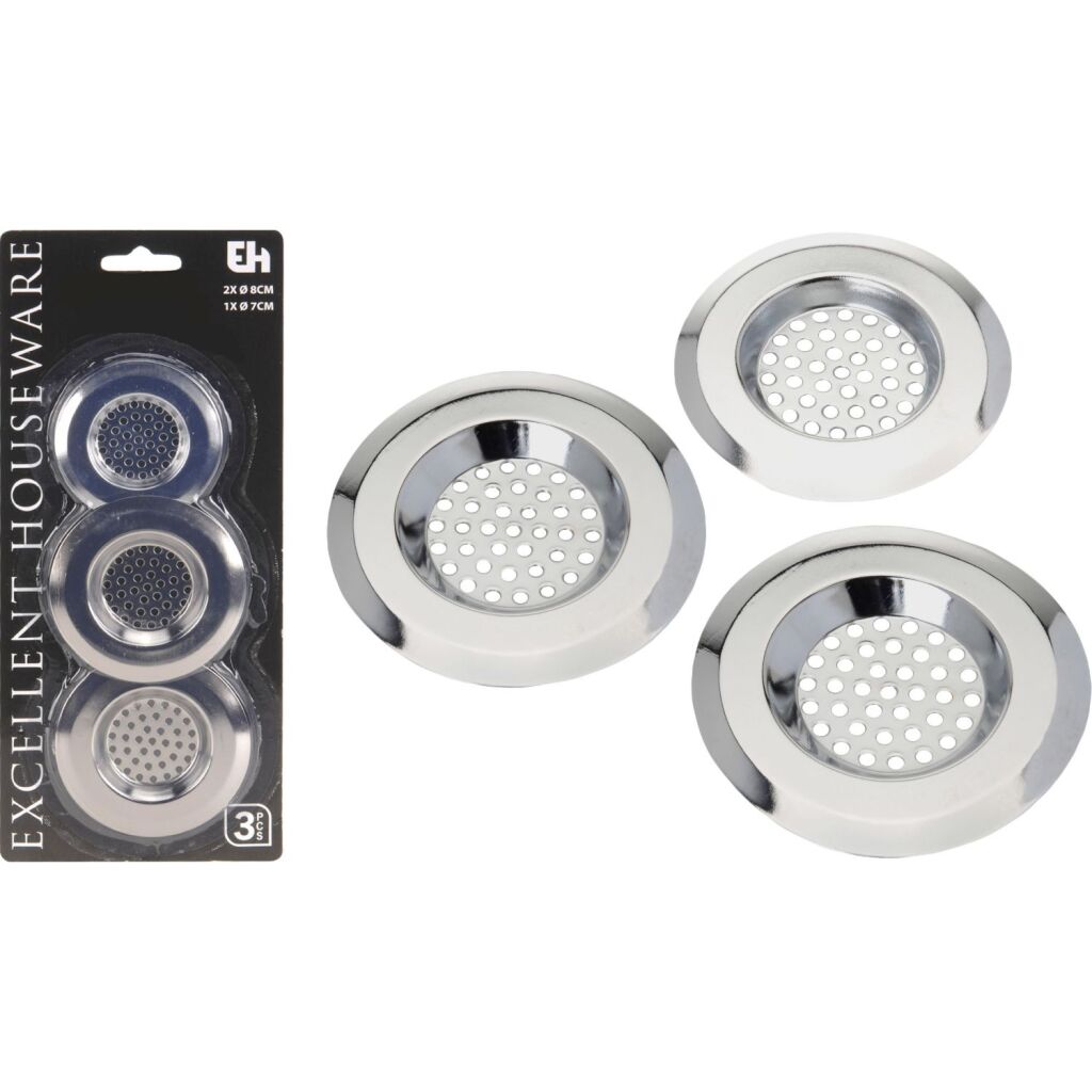 Vynikajúce sitá do drezu Houseware, 3 kusy