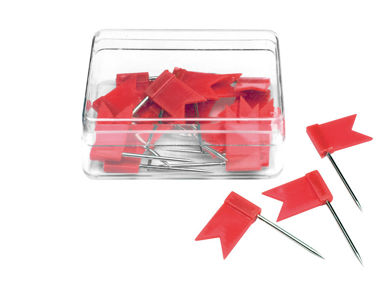 Alco AL-712 Značkovacie vlajky 20 kusov v krabičke, červené