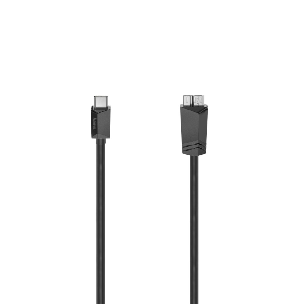 Kábel Hama USB-C, USB-C zástrčka - Micro USB zástrčka, USB 3.2 Gen1, 5 Gbit/s, 0,25 m