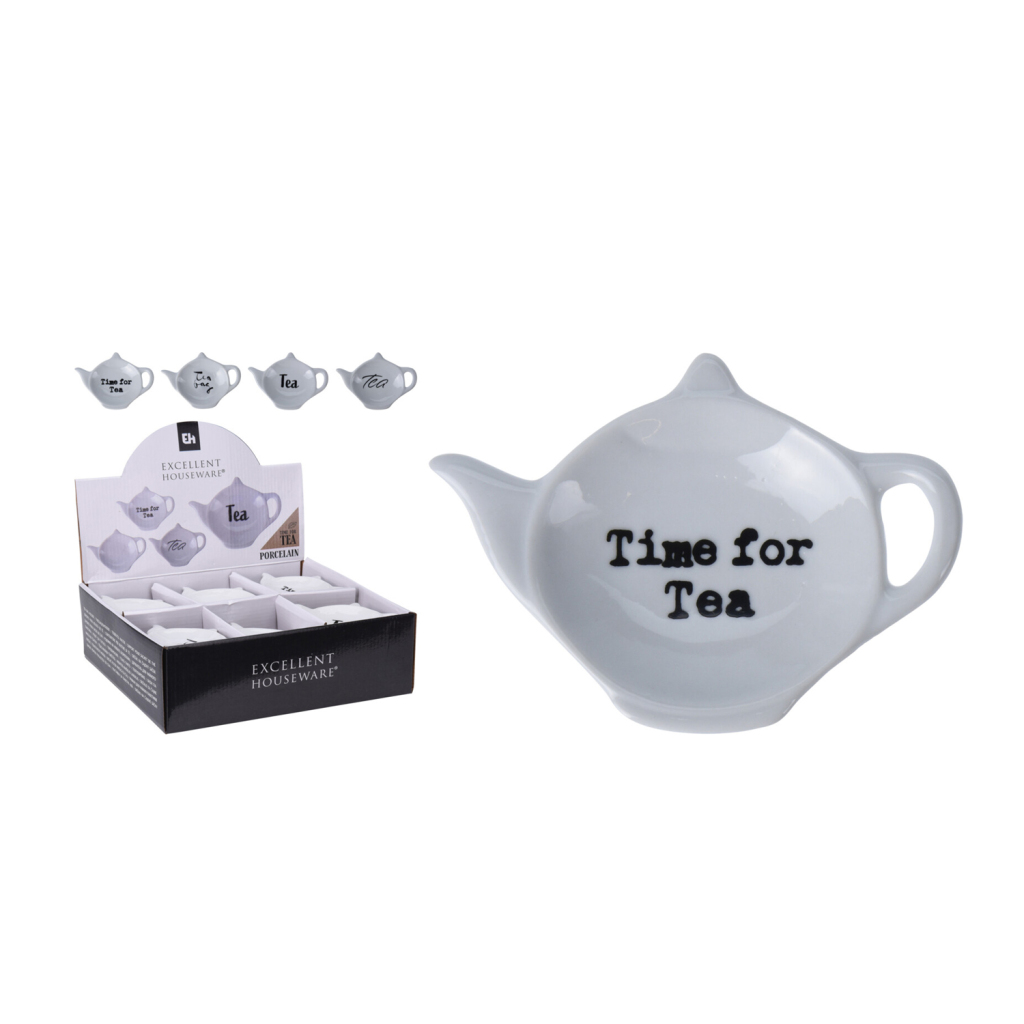 Držiak na čajové vrecúška z porcelánu, biely, rôzne farby, vynikajúce domáce potreby