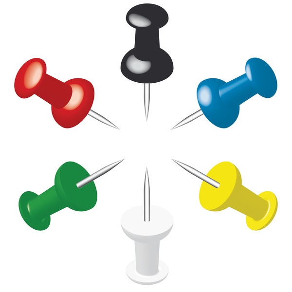 Alco AL-661A Špendlíky v krabičke A, 25 kusov, rôzne farby