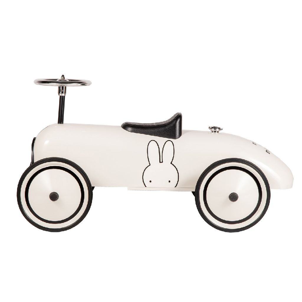 Miffy Retro Walking Car Biele/Čierne