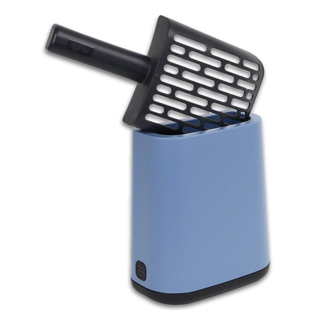 Rotho Biala lopatka na mačaciu podstielku + vrecká a držiaky Horizon Blue