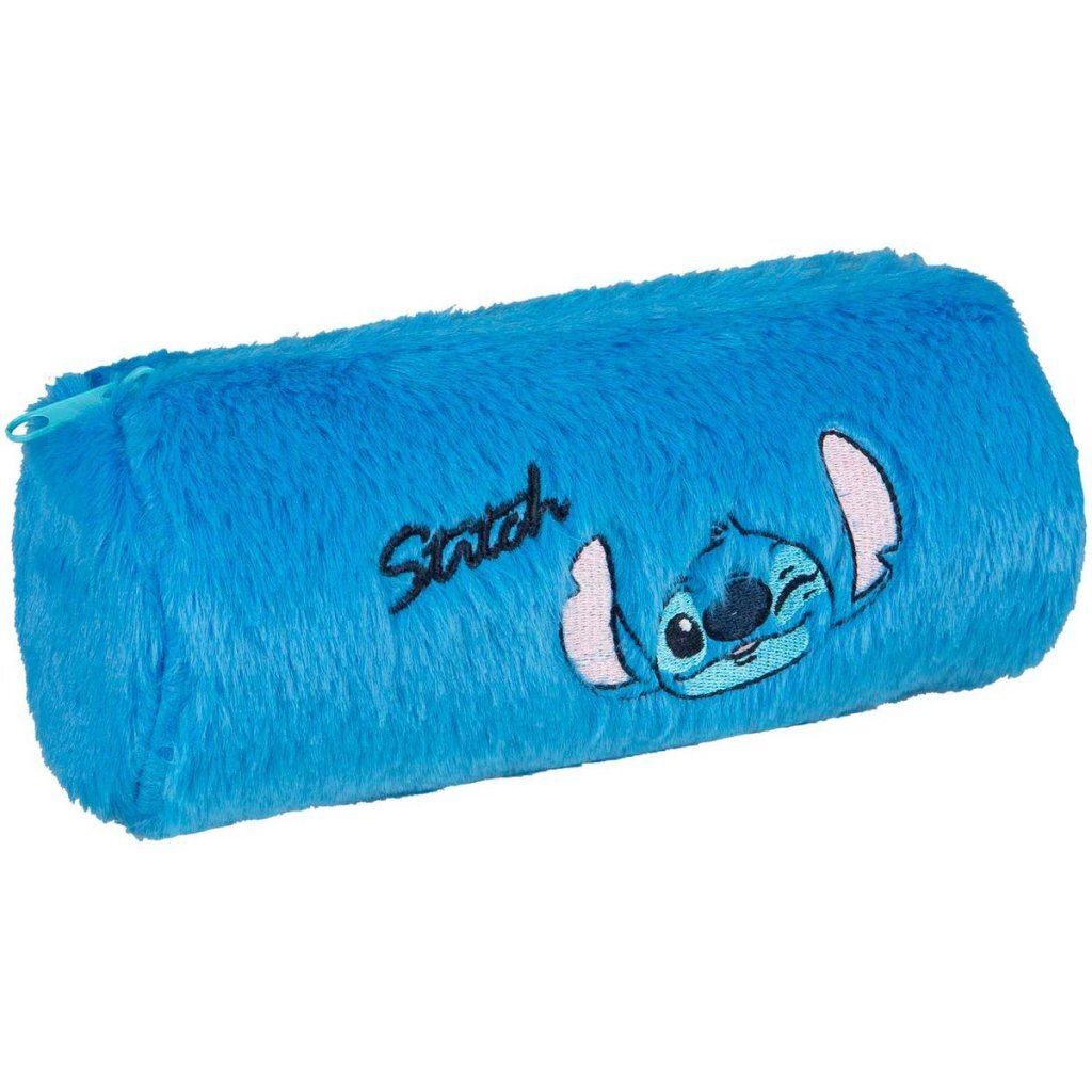 Plyšový peračník Disney Stitch 21,5x7 cm modrý